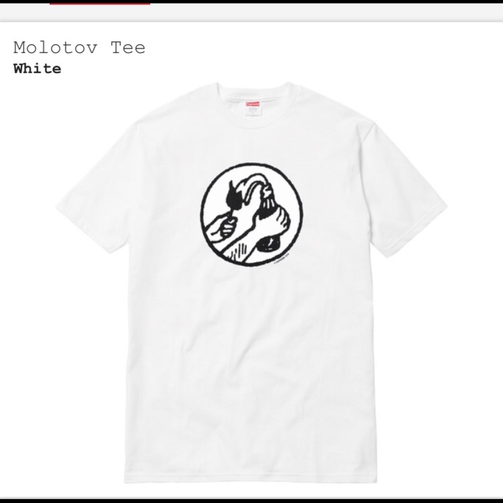 SUPREME molotov t-shirt